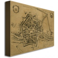 Trademark Art 'Map of Rovigo, 1704' Canvas Art by Pierre Mortier   551444477